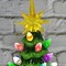Christmas Decorations - 12” Lighted Up Gnomes Ceramic Christmas Tree with 46 Multicolored Lights - Small Mini Prelit Xmas Holiday Decor for Tabletop Home Room Table Fireplace Office